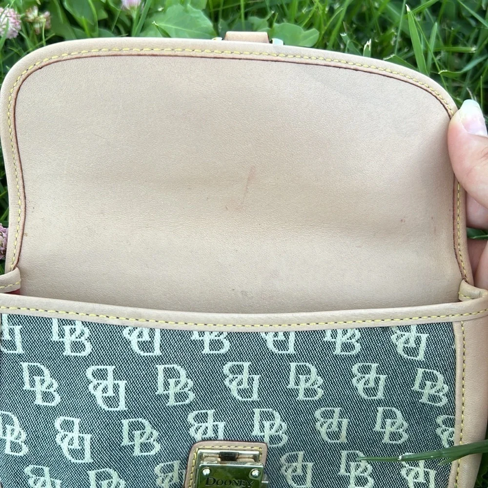 Dooney & Bourke Vachetta wristlet logo monogram